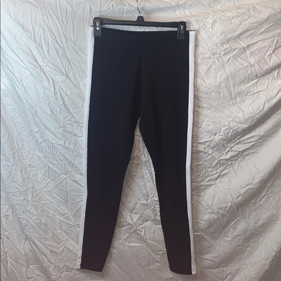 H&M Black Leggings w/ Stripe - Picture 2 of 5